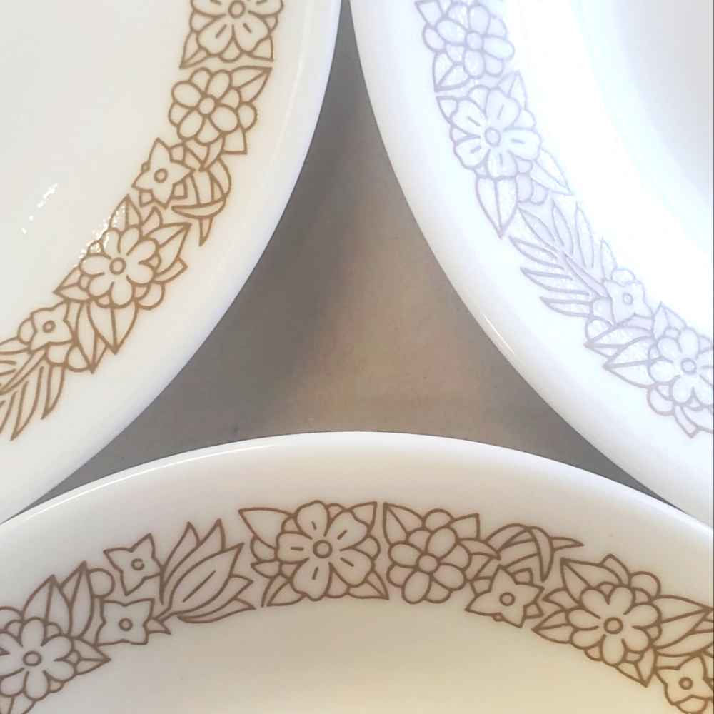 Corelle Woodland Brown Bread Saucer Set